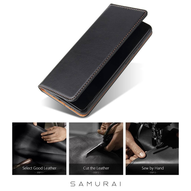 کیف کلاسوری سامورایی مدل Fierre Shann مناسب برای گوشی موبایل شیائومی Redmi Note 10 4G / Redmi Note 10S